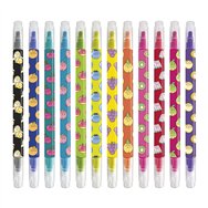 set 12 rotuladores borrables fruits pusheen