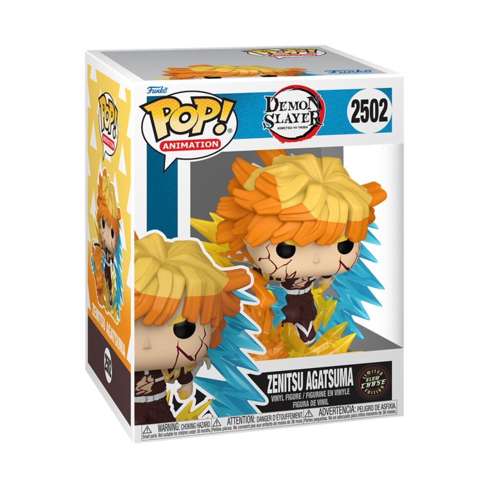 figura pop premium demon slayer zenitsu agatsuma glow chase