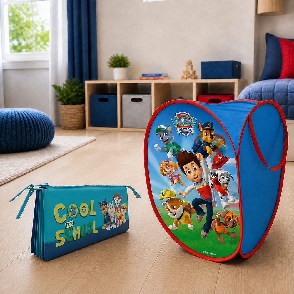 pack oferta guardajuguetes + estuche patrulla canina