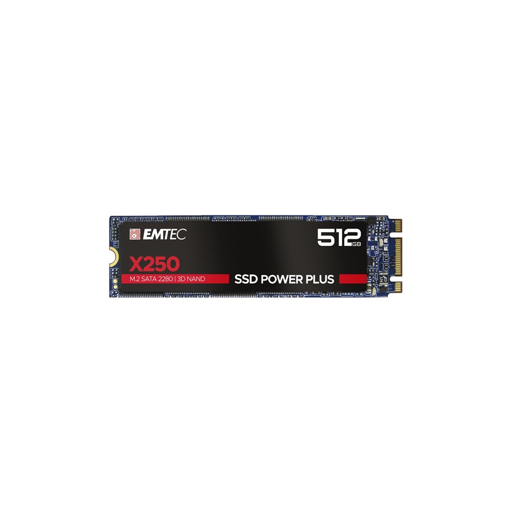 emtec x250 disco ssd m.2 512gb serial ata iii 3d nand negro