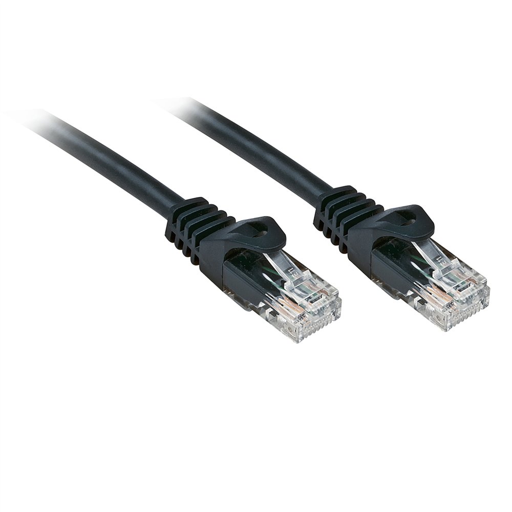 lindy rj-45/rj-45 cat.6 0.5m cable de red negro 0,5 m cat6 u/utp (utp)