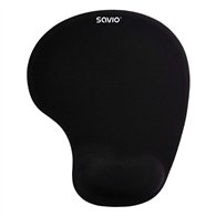 savio mp-01b mouse pad black negro