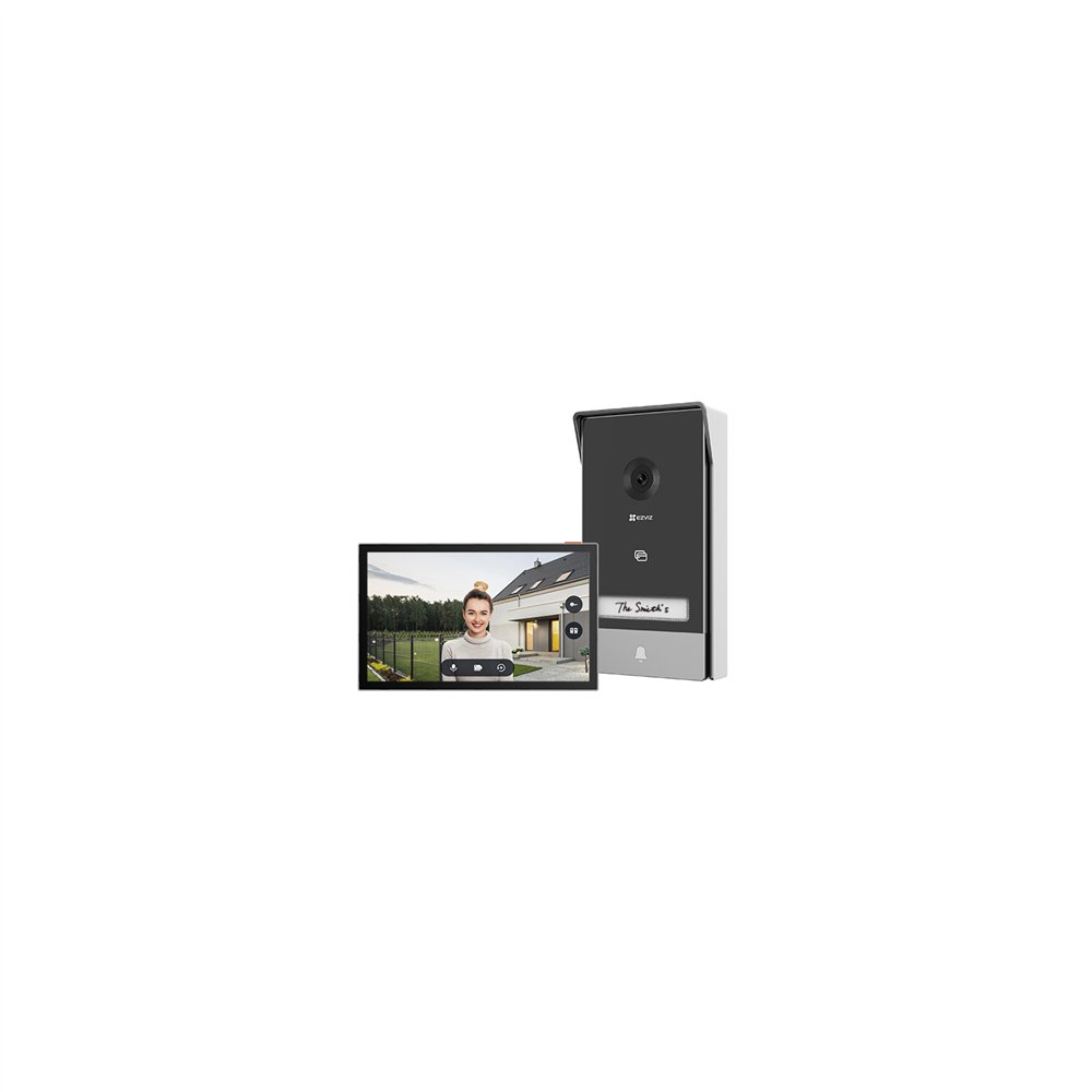 ezviz hp7 sistema de intercomunicación de video 17,8 cm (7") negro, plata