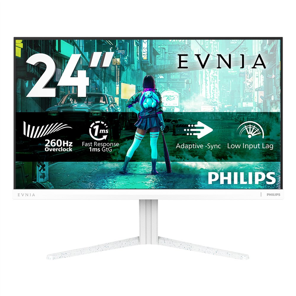 philips evnia 3000 24m2n3201pl/00 pantalla para pc 60,5 cm (23.8") 1920 x 1080 pixeles full hd lcd blanco