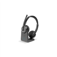 lindy l118 auriculares inalámbrico diadema oficina/centro de llamadas usb tipo c bluetooth base de carga negro