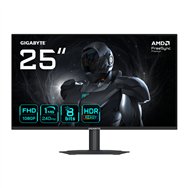 gigabyte g25f2a monitor gaming 25" fhd - 1920 x 1080, 240hz, 1ms, 300 cd/m², display hdr 10, hdmi 2.0, displayport 1.4
