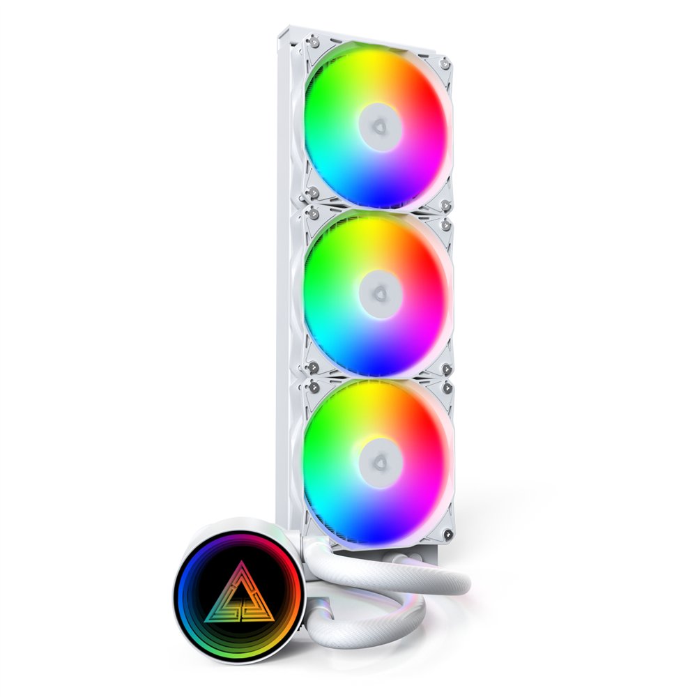 montech lightflow argb 360 procesador sistema de refrigeración líquida todo en uno 12 cm blanco 1 pieza(s)