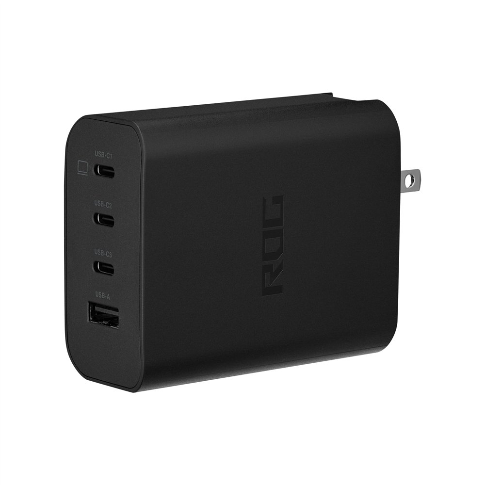 asus rog 140w usb-c gan universal negro corriente alterna carga rápida interior