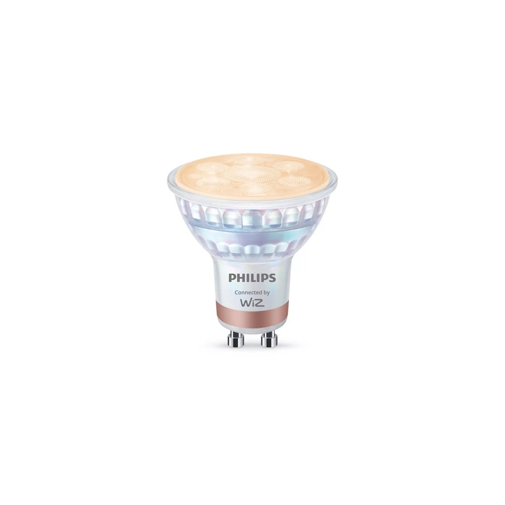 philips bombilla led intelig. gu10 cristal, 345 lm, paq. 2 ud.