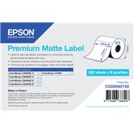 epson premium matte label - die-cut roll: 105mm x 210mm, 282 labels