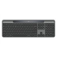 logitech signature slim solar + k980 teclado universal rf wireless + bluetooth qwerty inglés internacional grafito