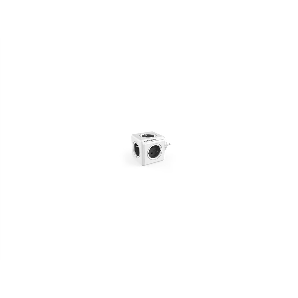 allocacoc powercube original type e base múltiple 5 salidas ac interior gris