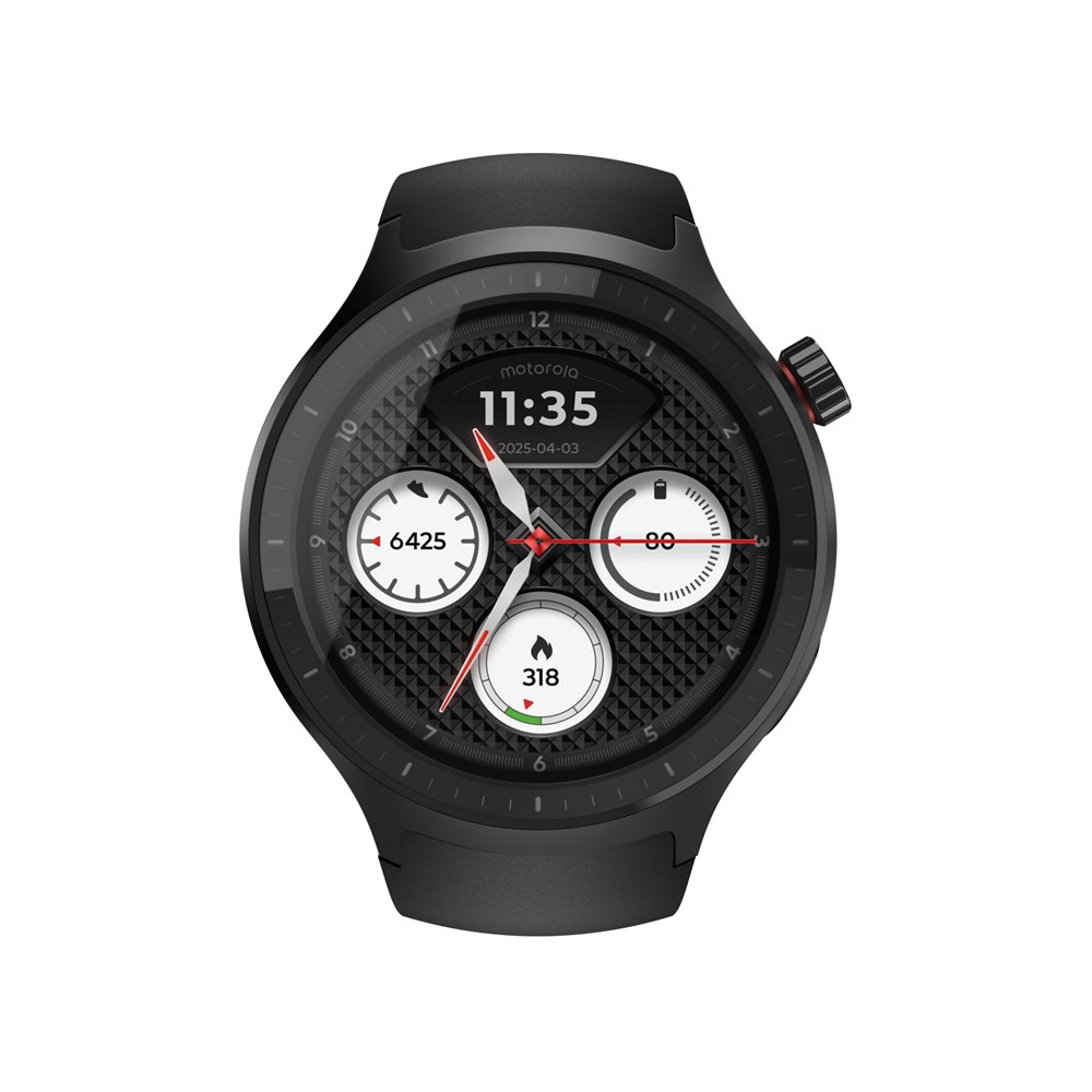 motorola moto watch 3,63 cm (1.43") oled 47 mm digital pantalla táctil negro gps (satélite)