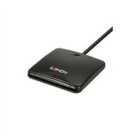 lindy 43407 lector de tarjeta magnética usb negro