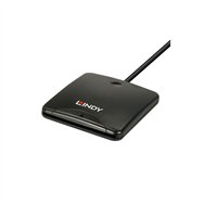 lindy 43407 lector de tarjeta magnética usb negro