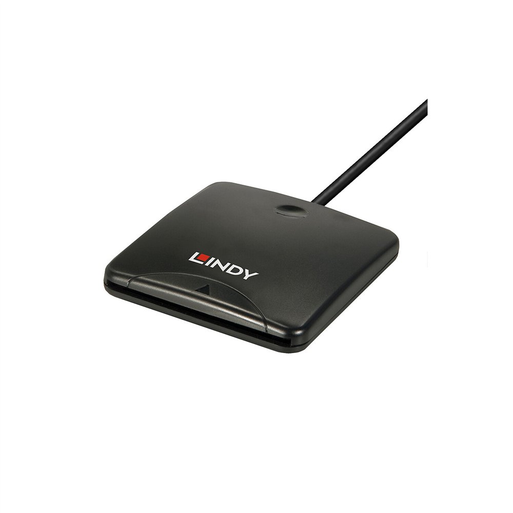 lindy 43407 lector de tarjeta magnética usb negro