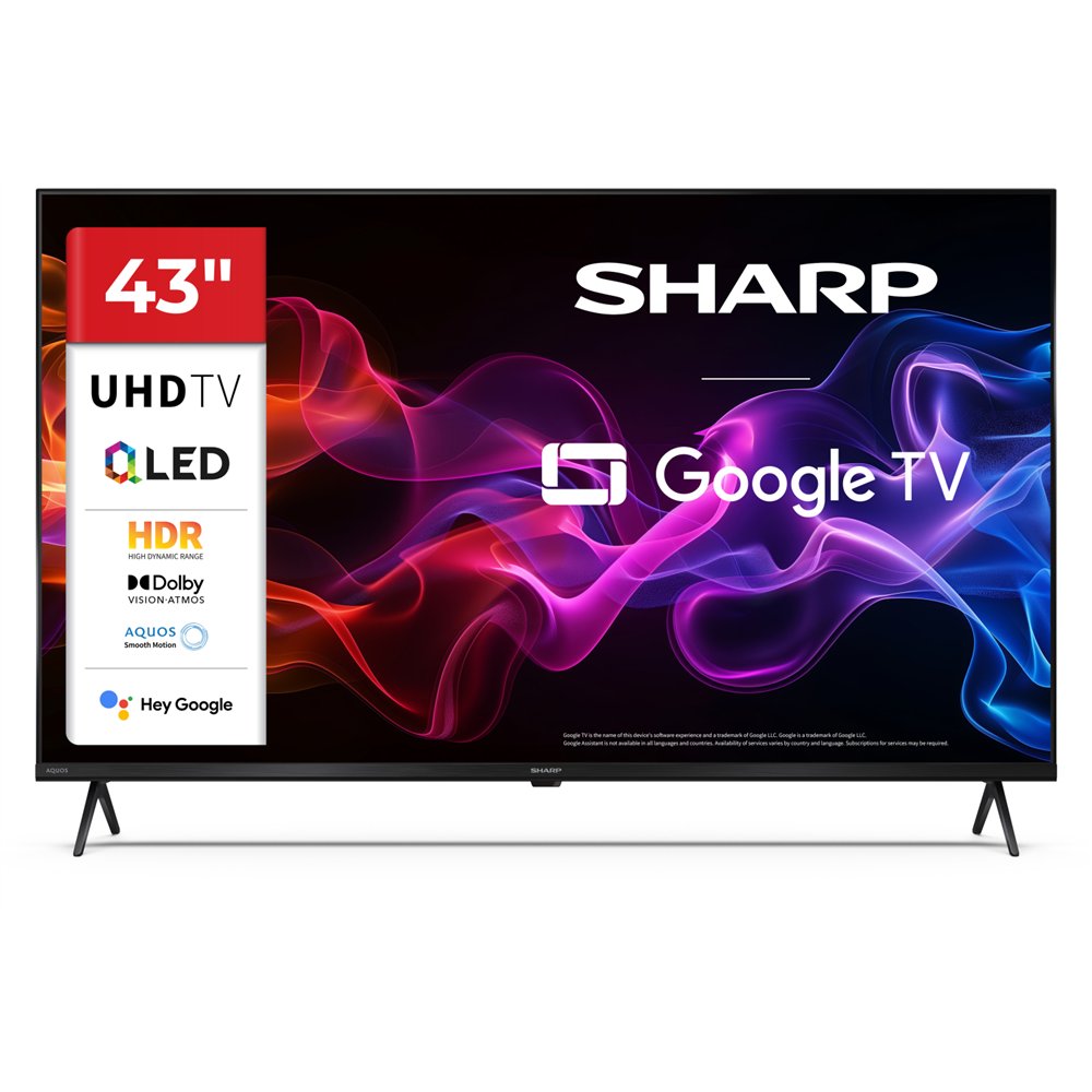 sharp 43hp5265e televisor 109,2 cm (43") 4k ultra hd smart tv wifi negro