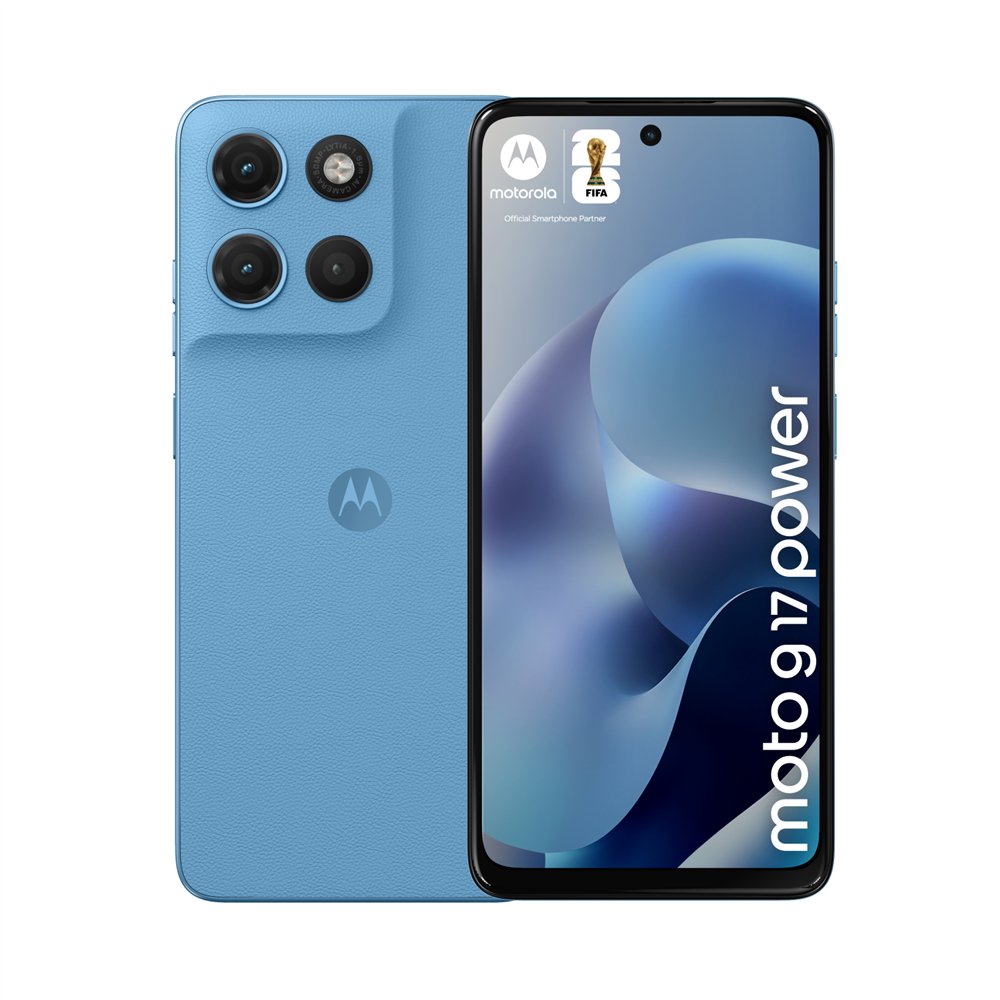 motorola moto g17 power 17,1 cm (6.72") ranura híbrida dual sim android 15 usb tipo c 4 gb 256 gb 6000 mah azul