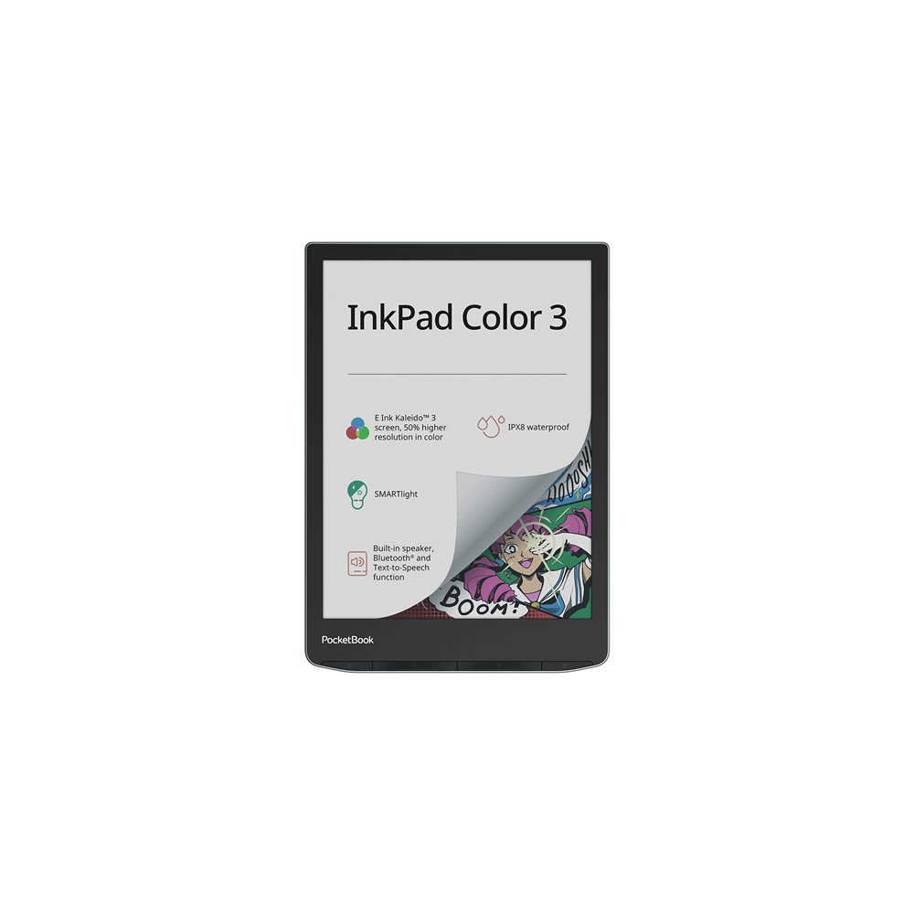 pocketbook inkpad color 3 stormy sea lectore de e-book pantalla táctil 32 gb wifi gris
