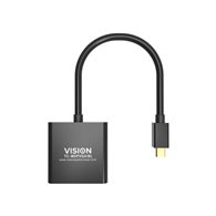 vision tc-mdpvga/bl adaptador de cable de vídeo mini displayport vga (d-sub) negro
