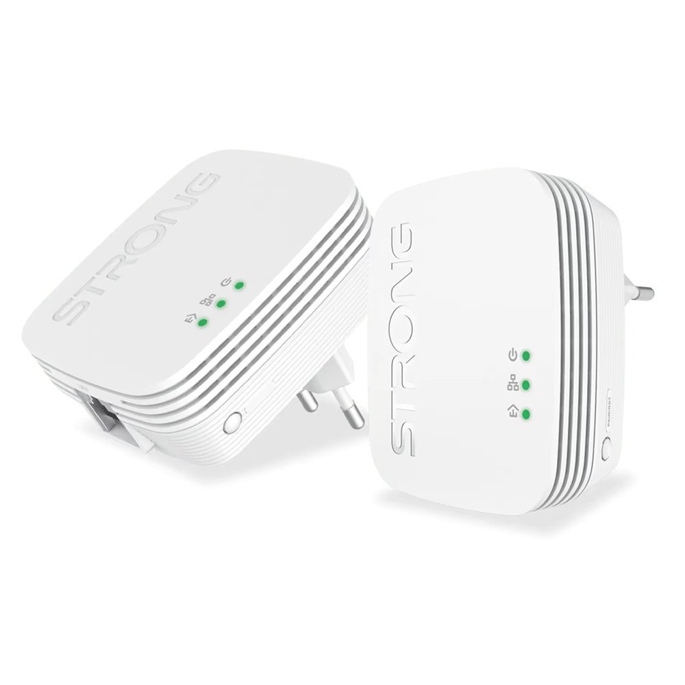 strong powerline 600 duo mini 600 mbit/s ethernet blanco 2 pieza(s)