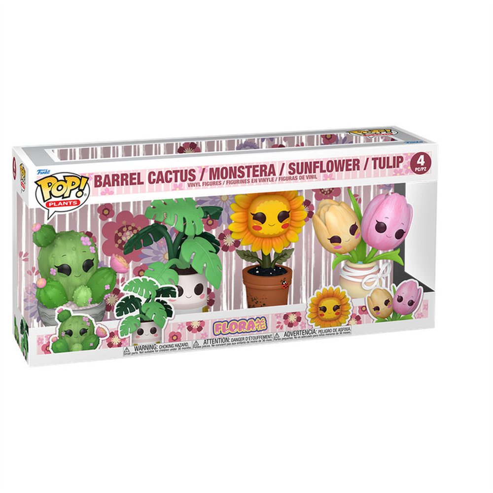 blister 4 figuras pop flora