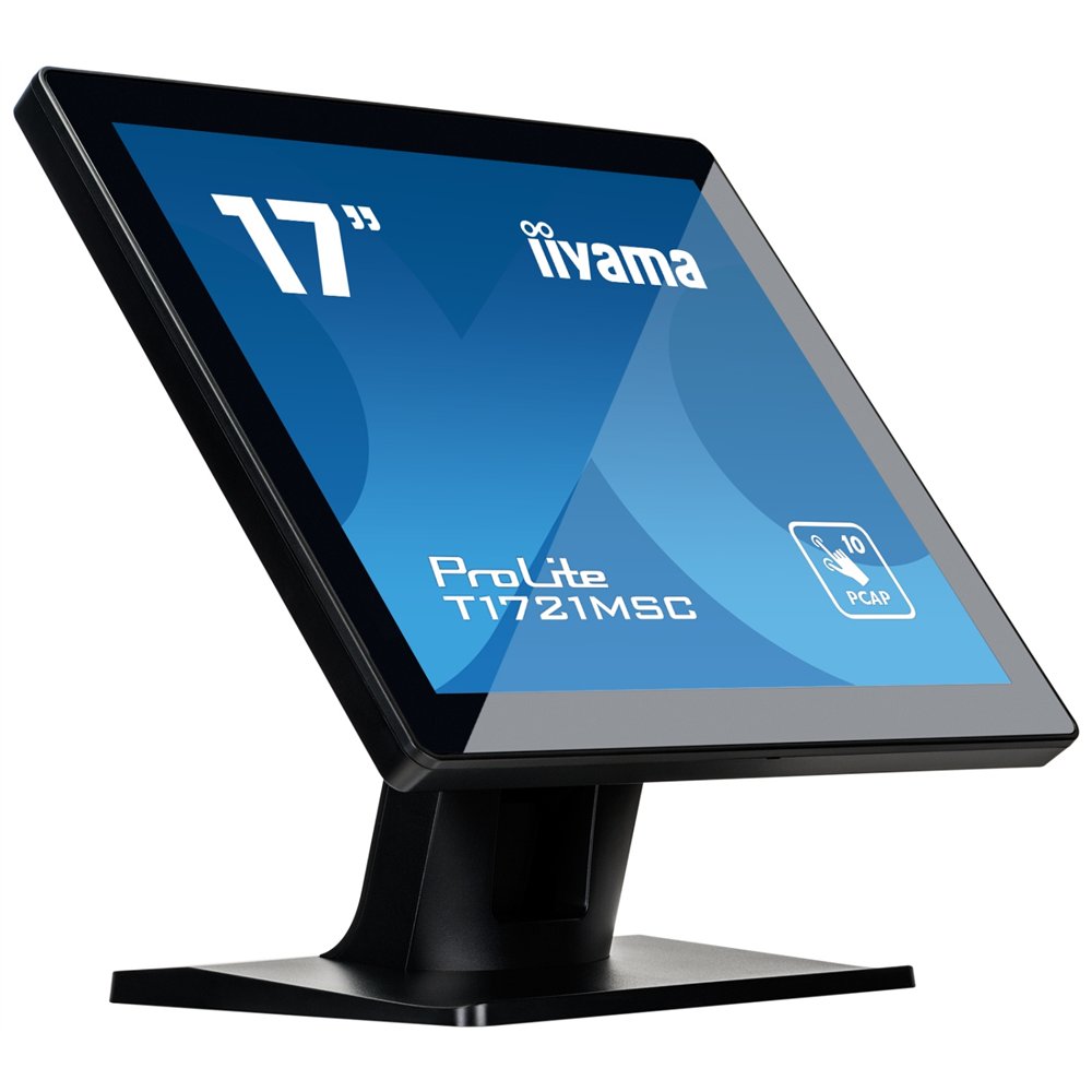 iiyama prolite t1721msc-b2 pantalla para pc 43,2 cm (17") 1280 x 1024 pixeles sxga led pantalla táctil mesa negro