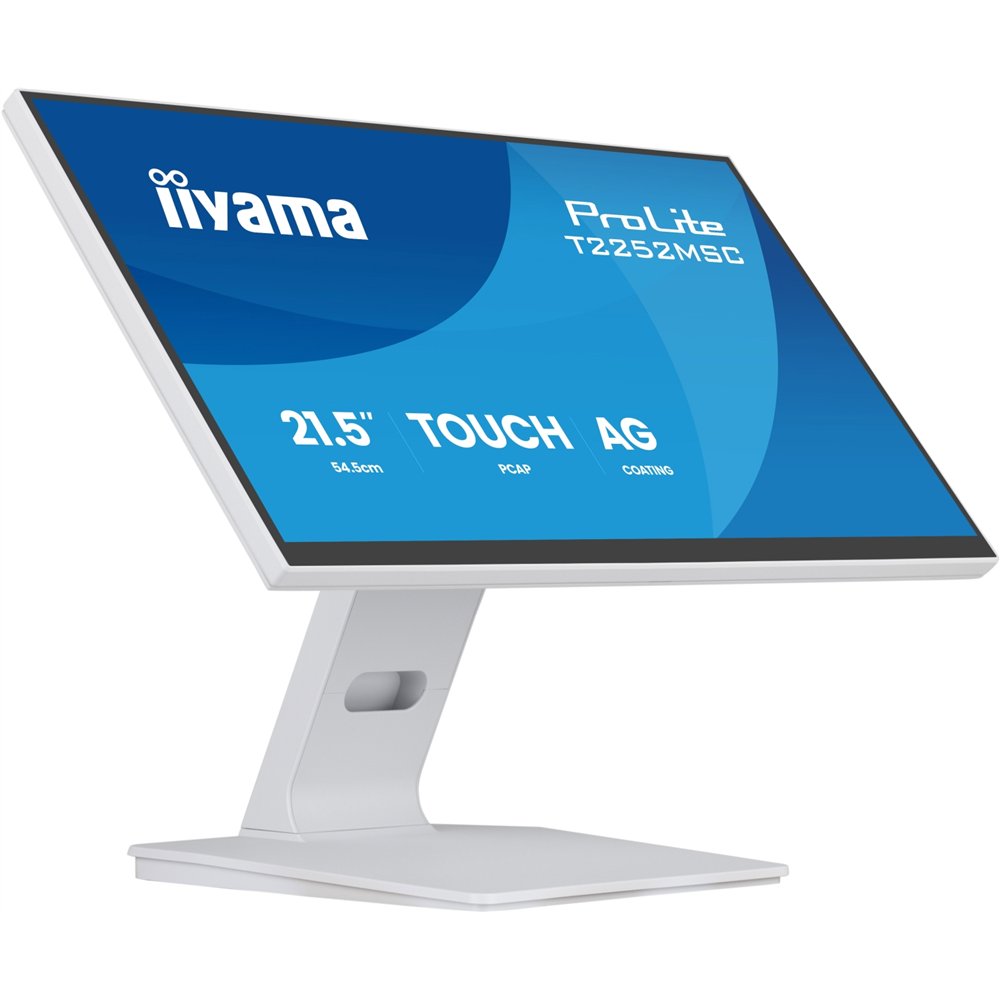 iiyama prolite t2252msc-w2ag pantalla para pc 54,5 cm (21.4") 1920 x 1080 pixeles full hd lcd pantalla táctil blanco