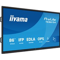 iiyama te8615a-b2ag pantalla de señalización diseño de quiosco 2,17 m (85.6") wifi 550 cd / m² 4k ultra hd negro pantalla táctil
