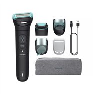 philips 7000 series body groomer bg7470/15 cabezal flexible 2d y sistema de recorte y afeitado