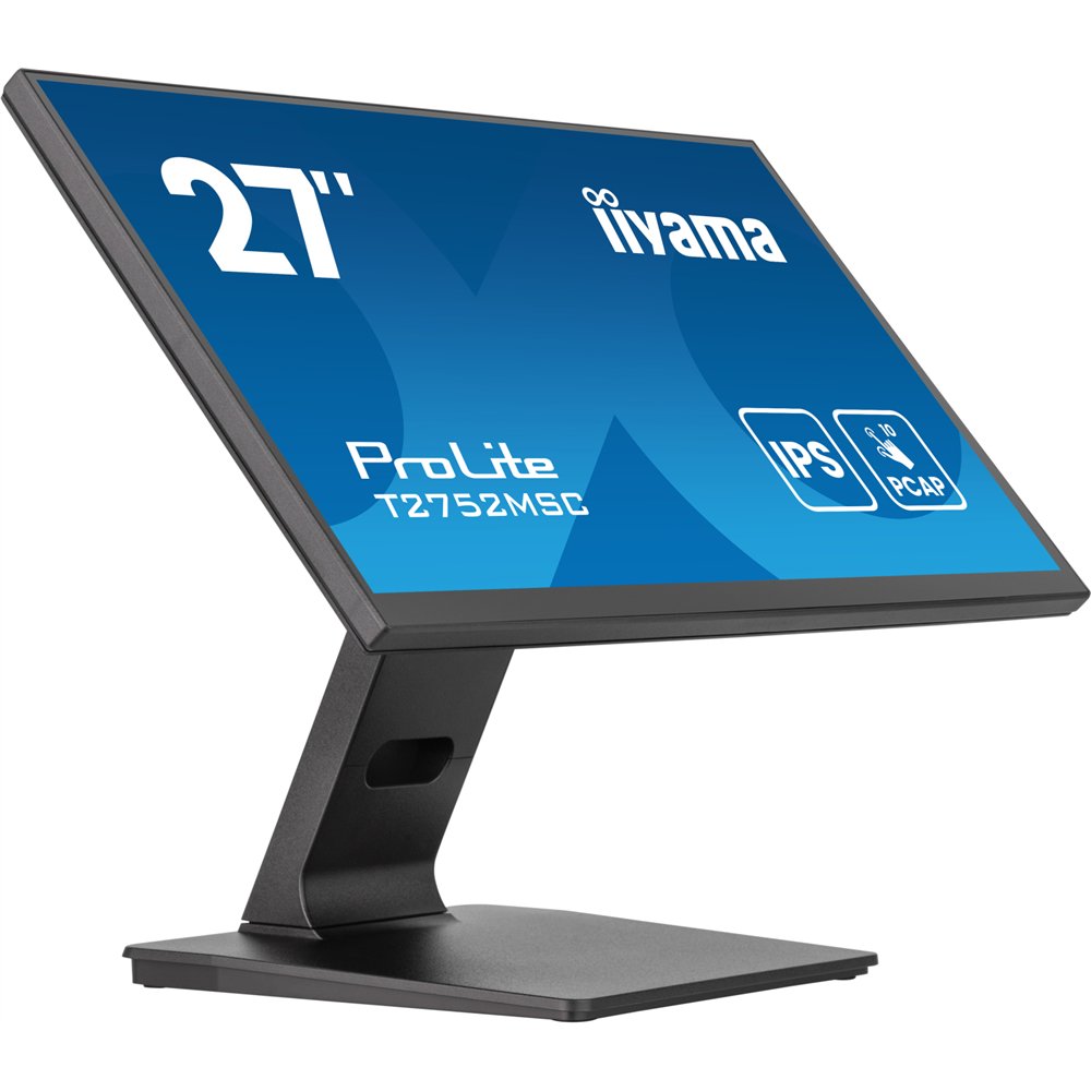 iiyama prolite t2752msc-b1ag pantalla para pc 68,6 cm (27") 1920 x 1080 pixeles full hd led pantalla táctil negro