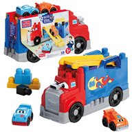 camion de carreras y construccion mega bloks 19pzs