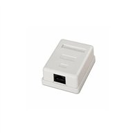 roseta de pared aisens rj45 cat.6 utp 1 toma white