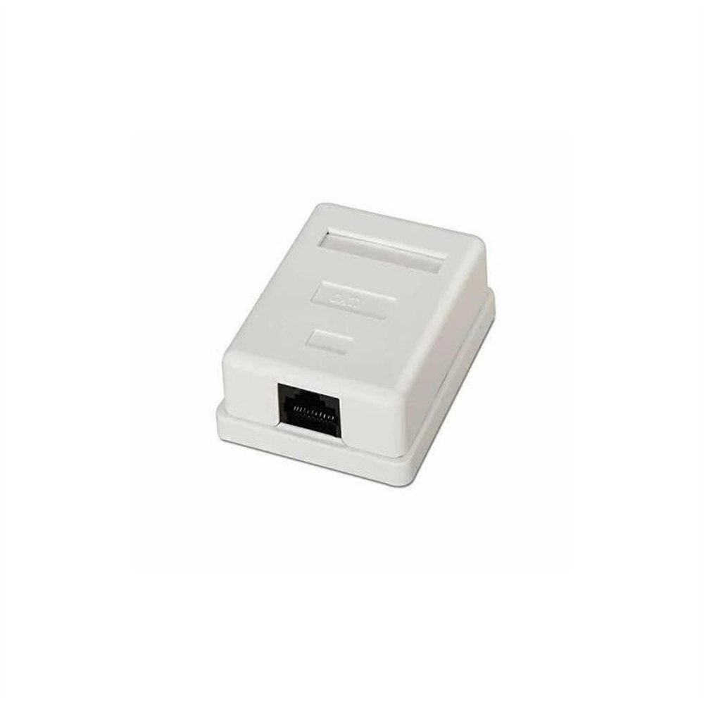 roseta de pared aisens rj45 cat.6 utp 1 toma white