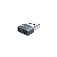 alcasa usb-ad203 cambiador de género para cable usb-a usb-c gris