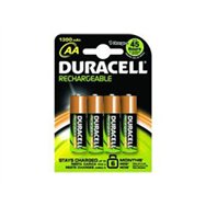 pack 4 pilas duracell aa recargables nimh 1.2v (hr6-b)