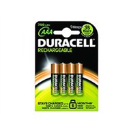 pack 4 pilas duracell aaa recargables nimh 1.2v (hr3-b)