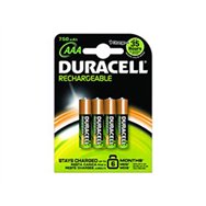 pack 4 pilas duracell aaa recargables nimh 1.2v (hr3-b)