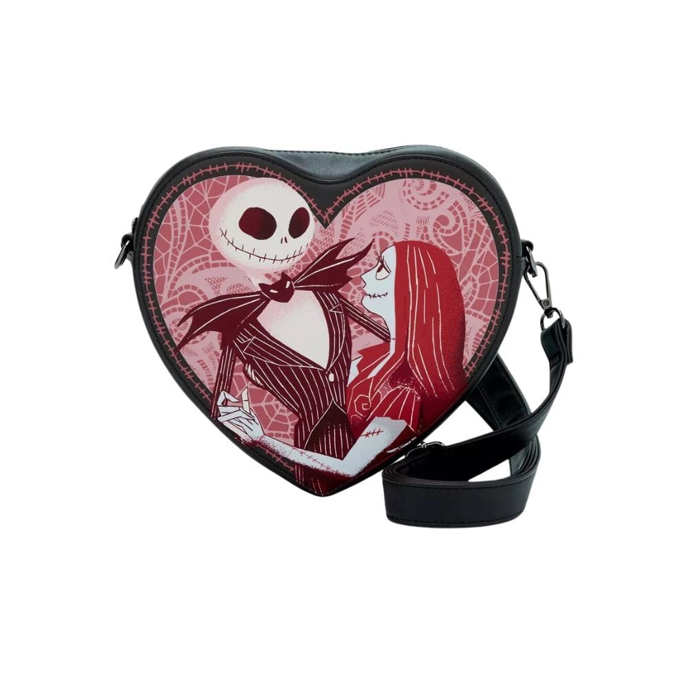 bolso bandolera jack and sally heart pesadilla antes de navidad disney loungefly