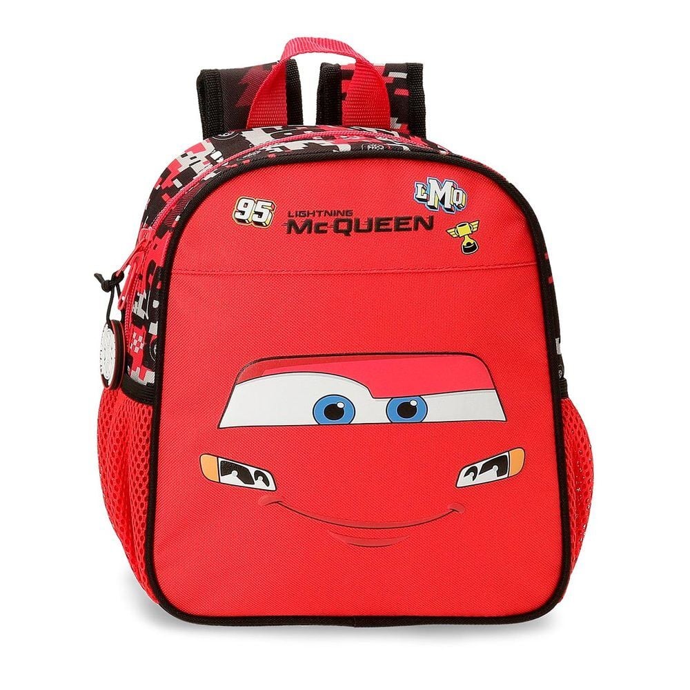 mochila mcqueen cars disney 25cm adaptable