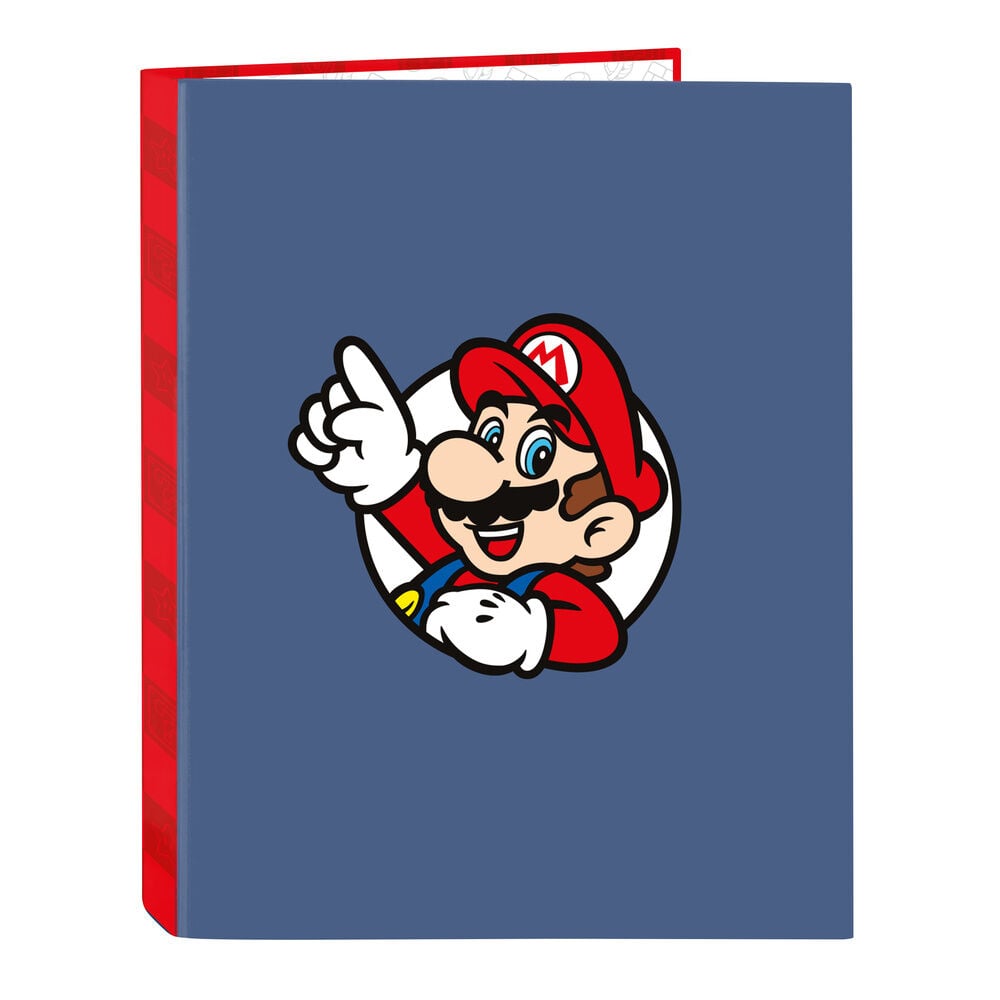 carpeta a4 anillas super mario
