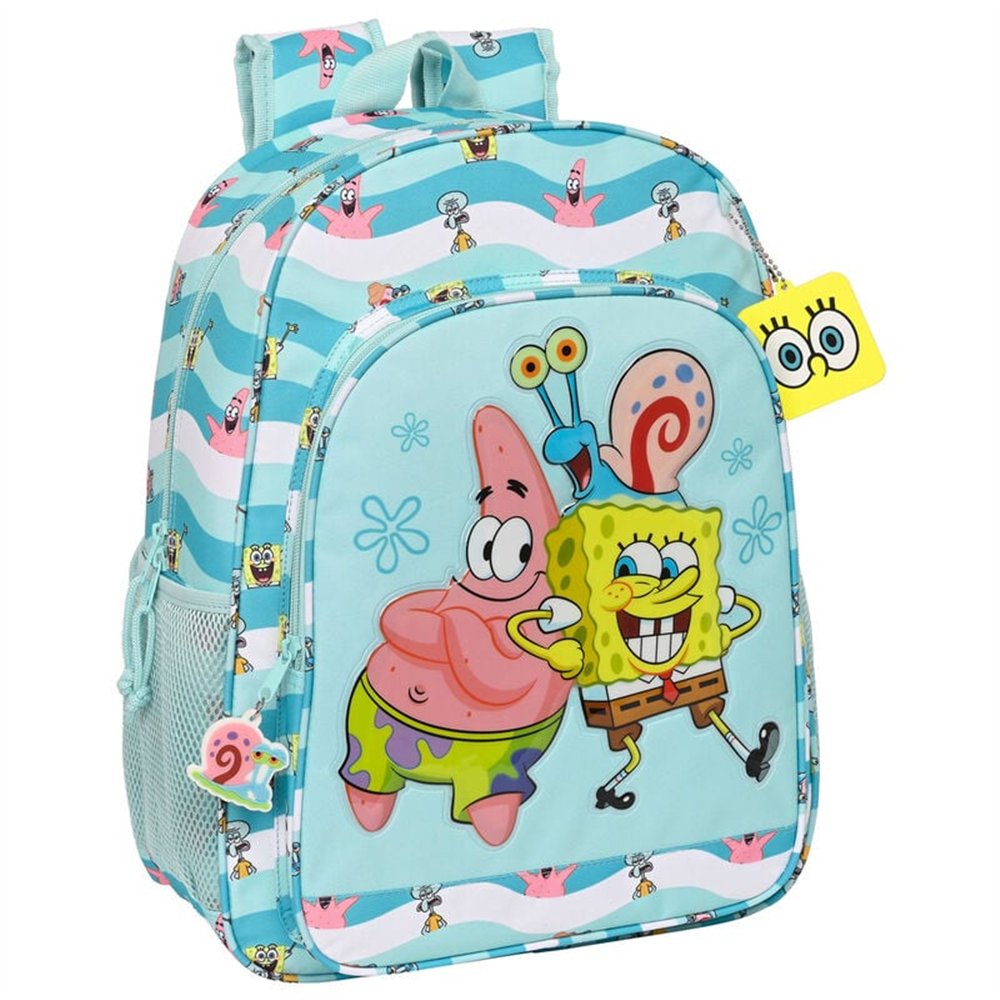 mochila stay positive bob esponja 42cm