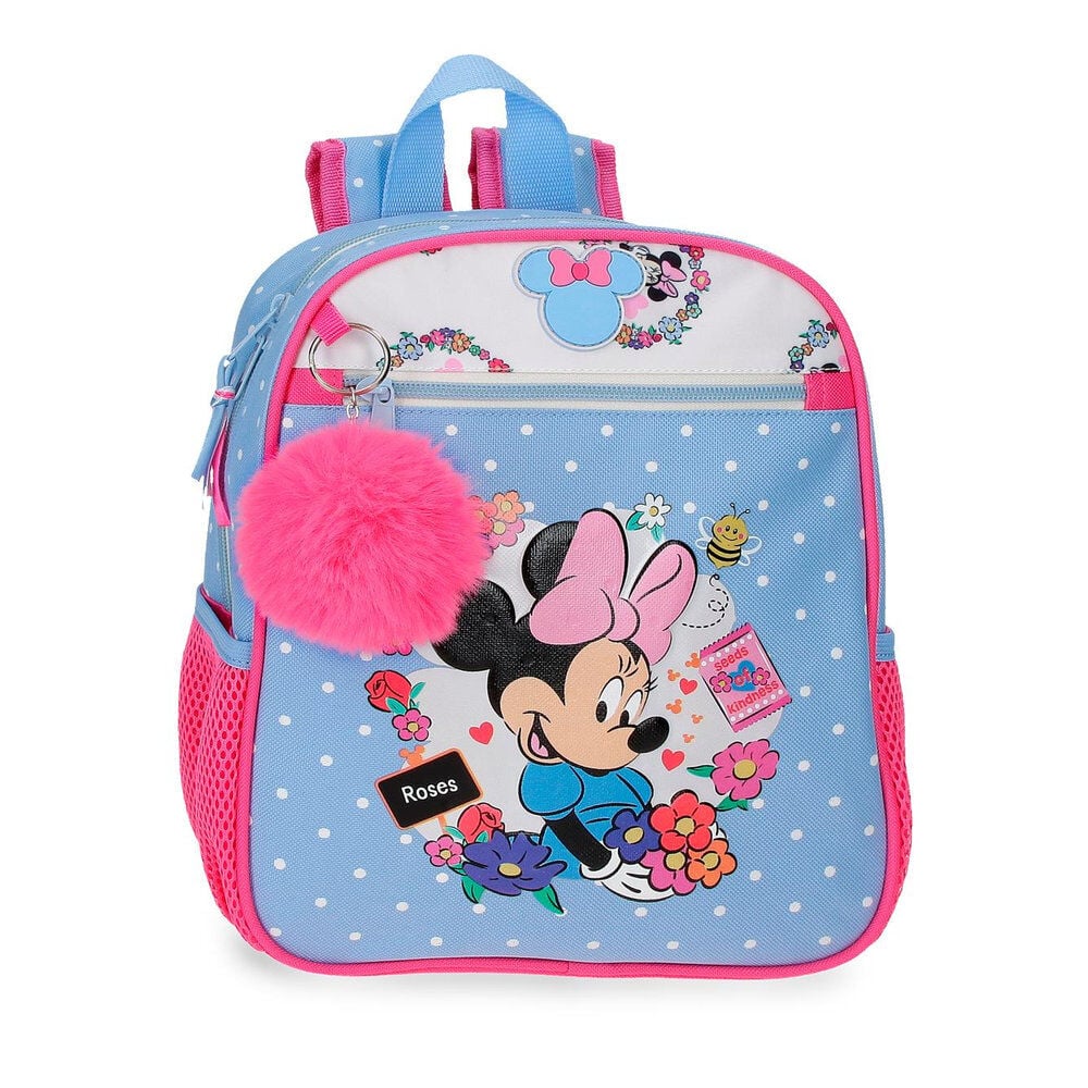 mochila flowers minnie disney 28cm adaptable