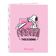 carpeta a4 anillas snoopy