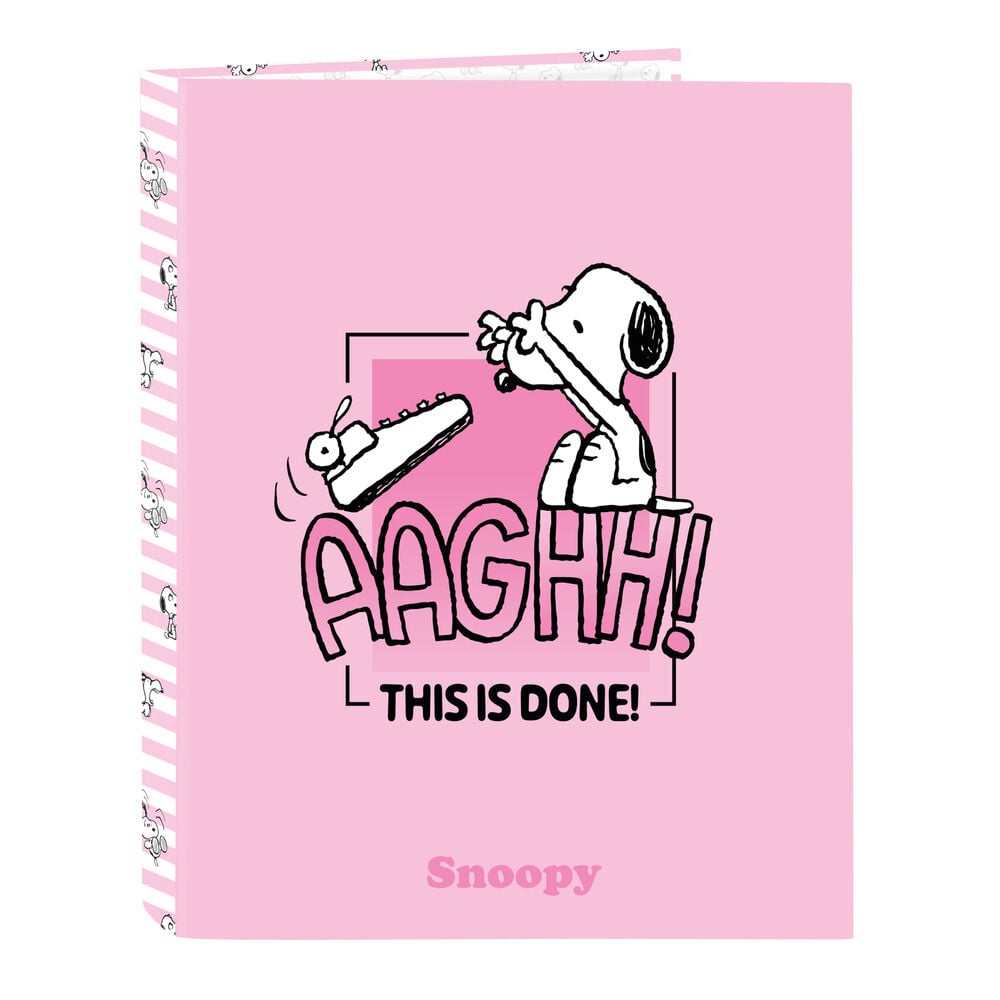 carpeta a4 anillas snoopy