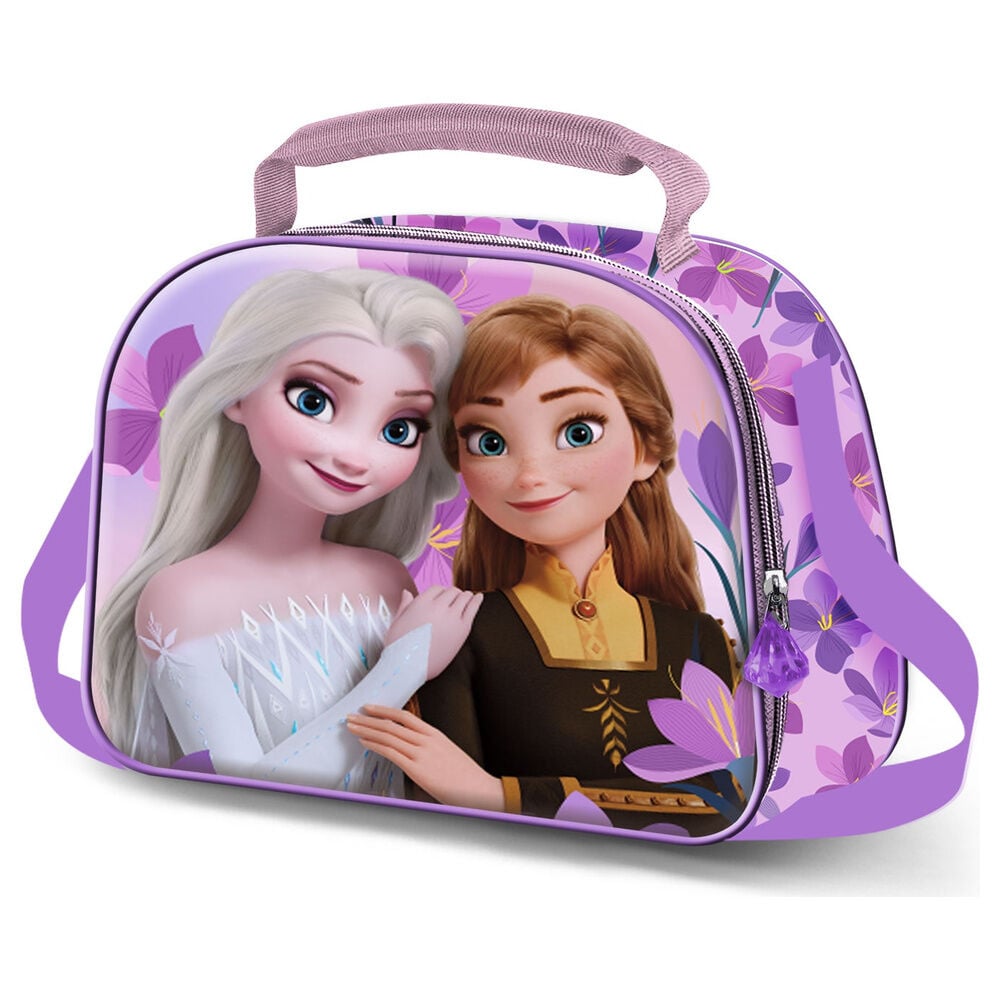bolsa portameriendas 3d violet frozen disney