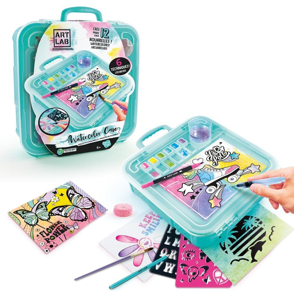 maletin pintura acuarelas accesorios art lab