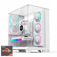 ordenador gaming infinity pro white rgb r7 9800x3d/16gb ddr5/ssd1tb nvme/wifi/r.liq/800w