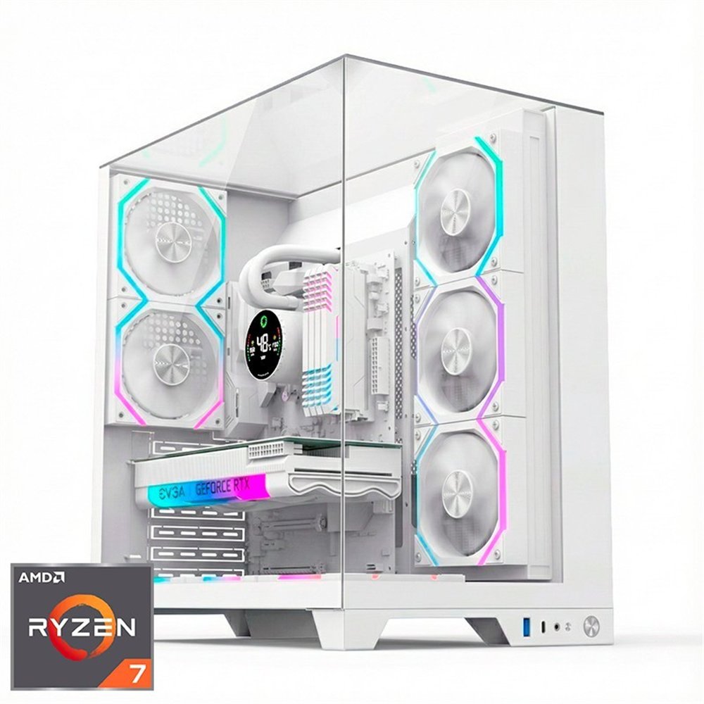ordenador gaming infinity pro white rgb r7 9800x3d/16gb ddr5/ssd1tb nvme/wifi/r.liq/800w