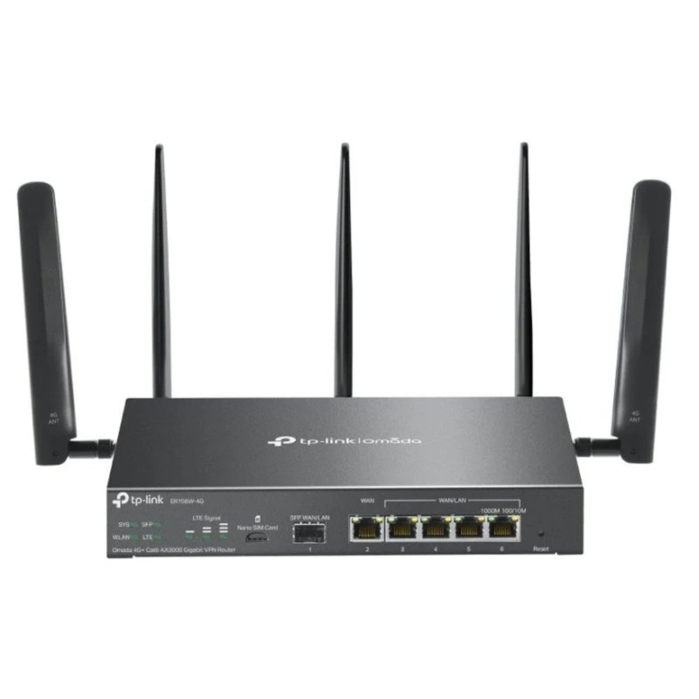 router tp-link er706w-4g vpn 4g+ lte wifi 6 ax3000